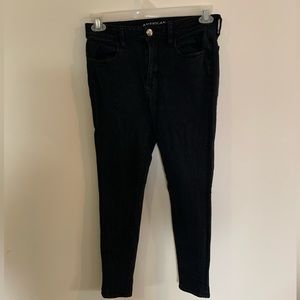 American eagle black hi rise jeggings